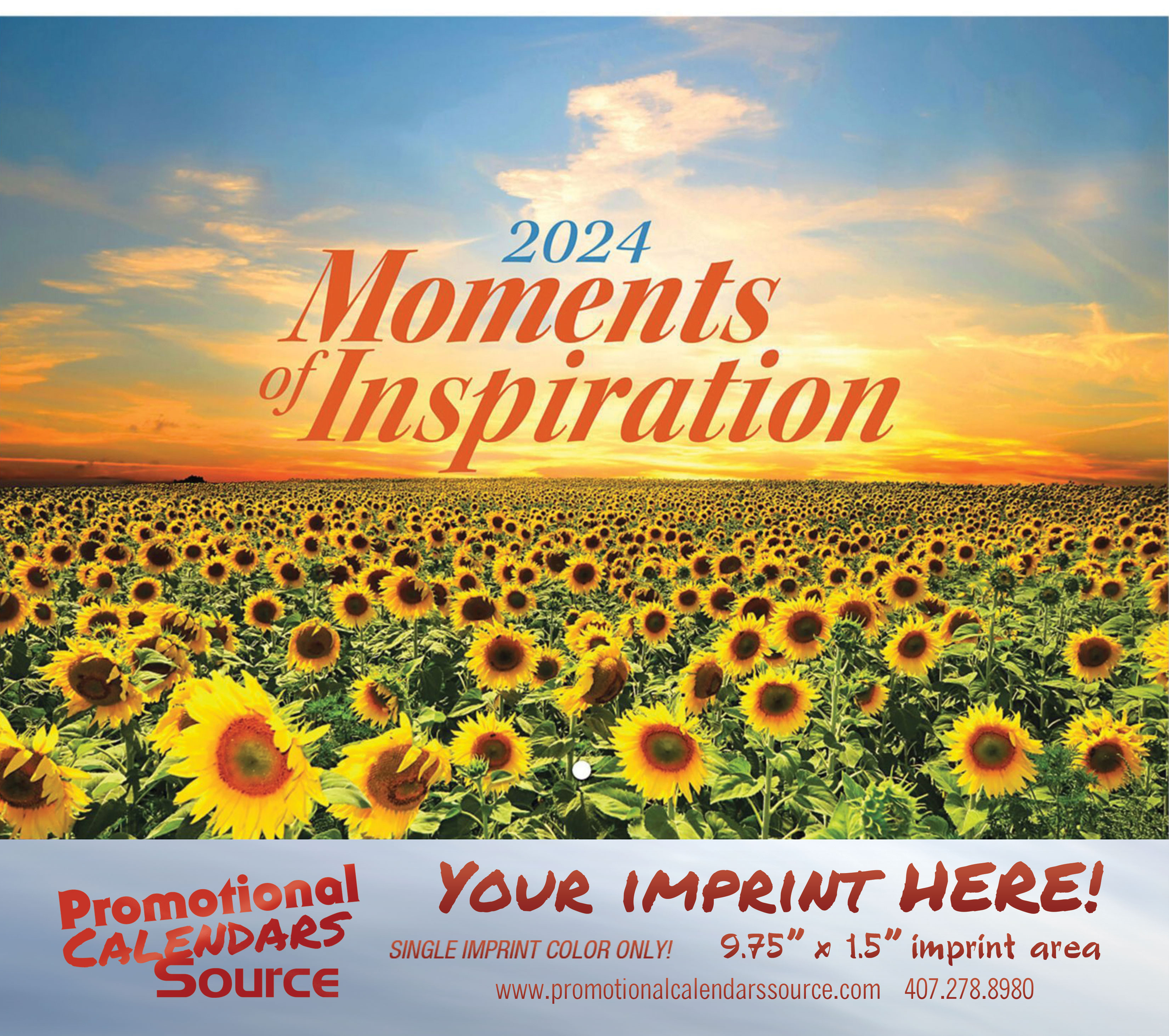 Moments of Inspiration Wall Calendar Stapled