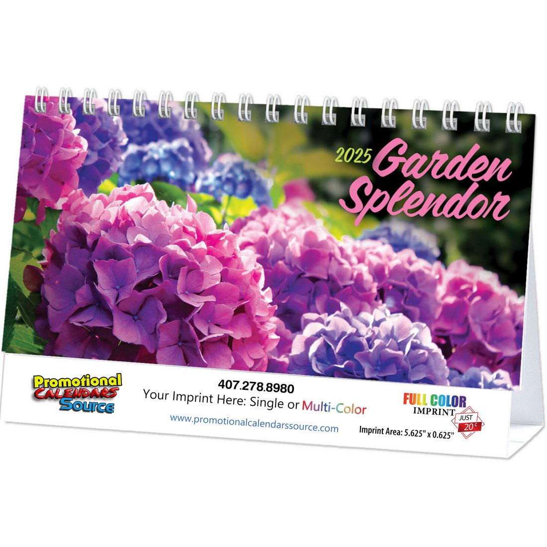 Garden Splendor Promotional Desk Calendar 