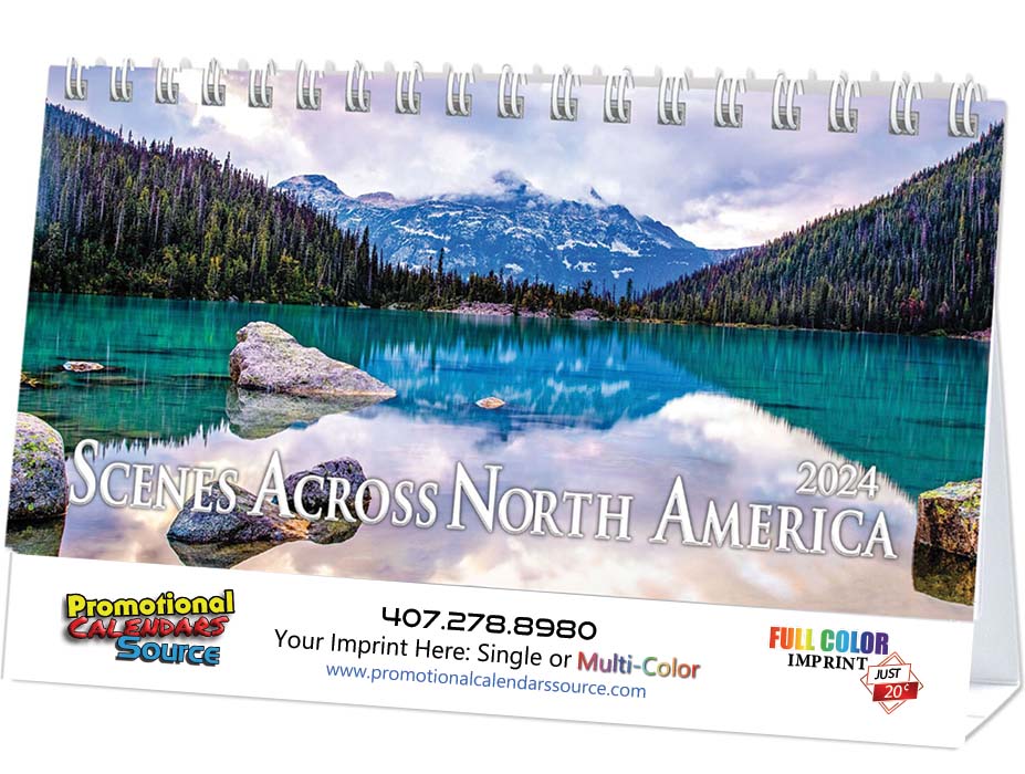 Scenes Across America Desk Promotional Calendar  - Scenes