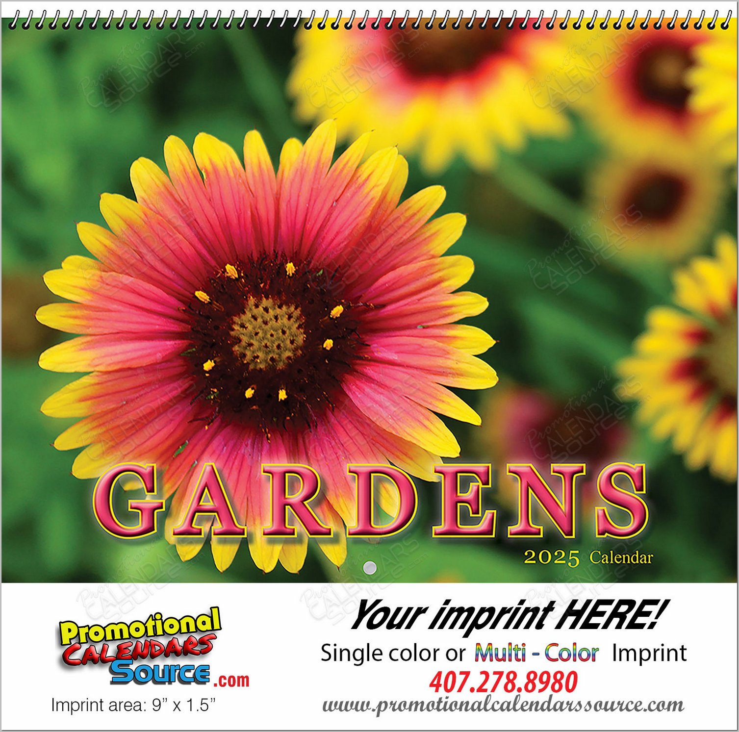 Gardens Promotional Wall Calendar  Spiral