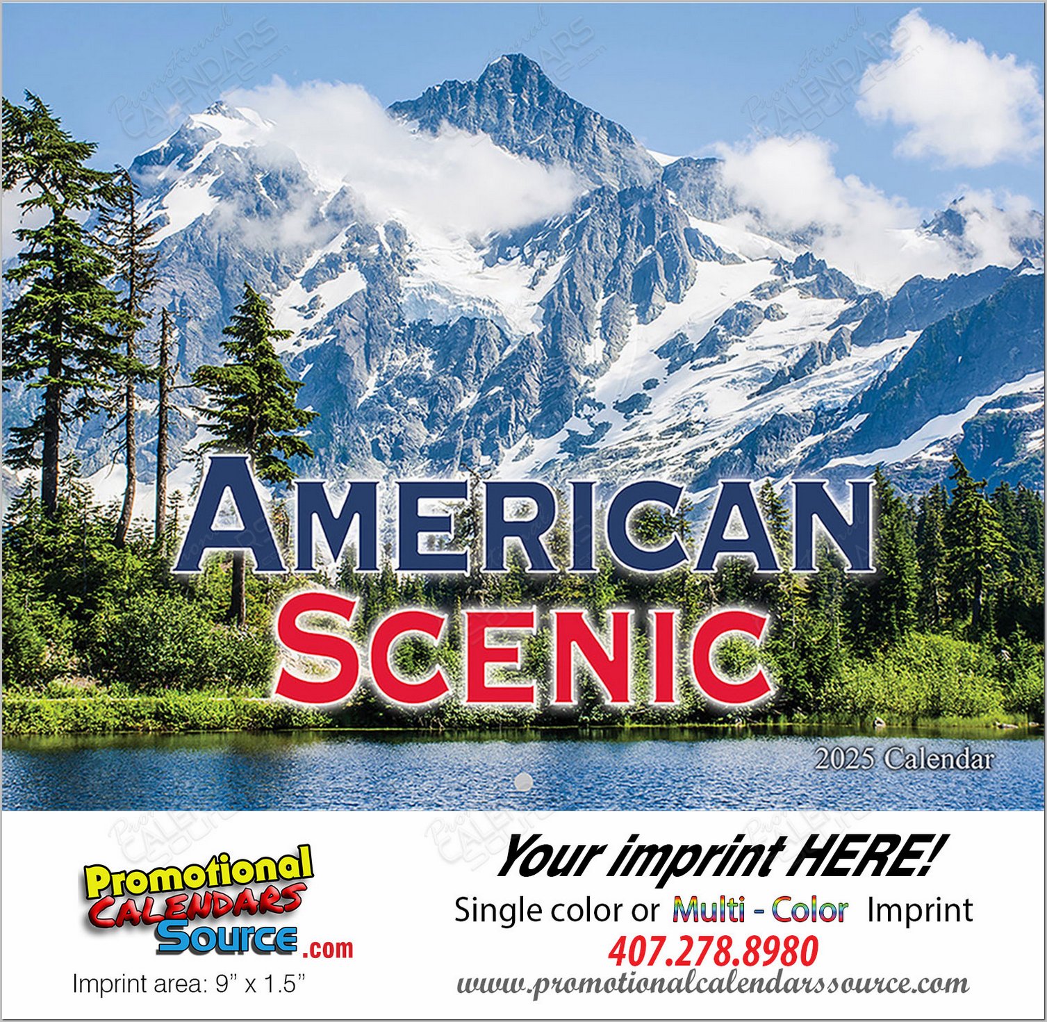 American Scenic Promotional Calendar  - Stapled