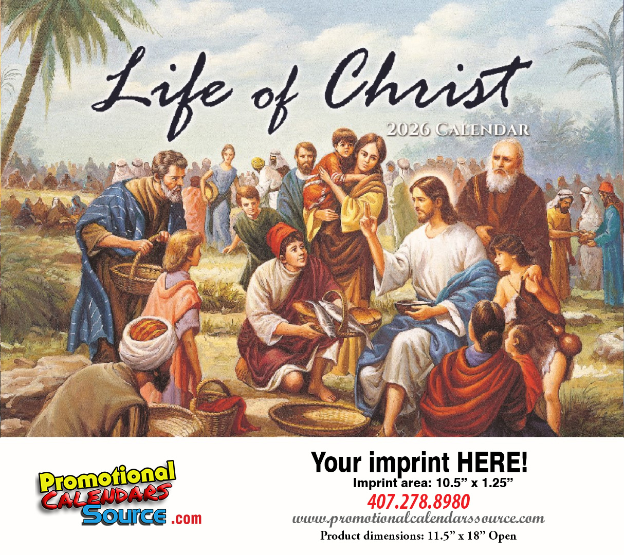 Life of Chist Promotional Calendar - 2026 - Stapled