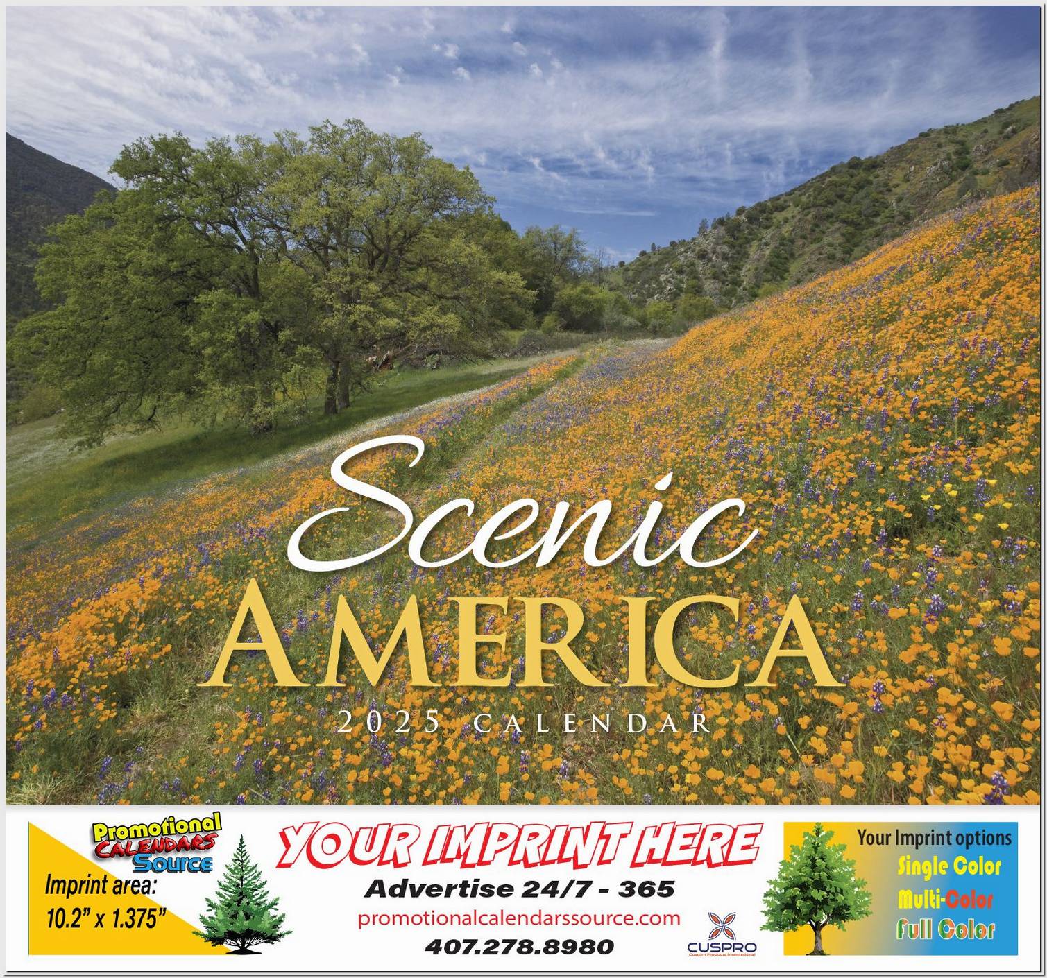 Scenic America Promotional Calendar  - Stapled