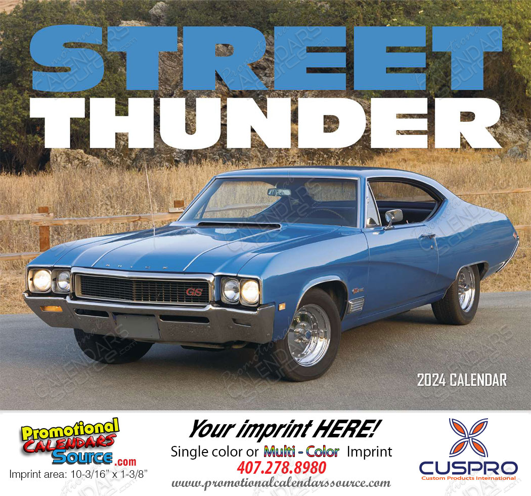 Street Thunder Promotional Wall Calendar  - Stapled