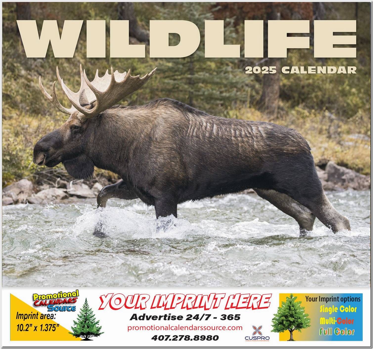 Wildlife Promotional Calendar  - Stapled