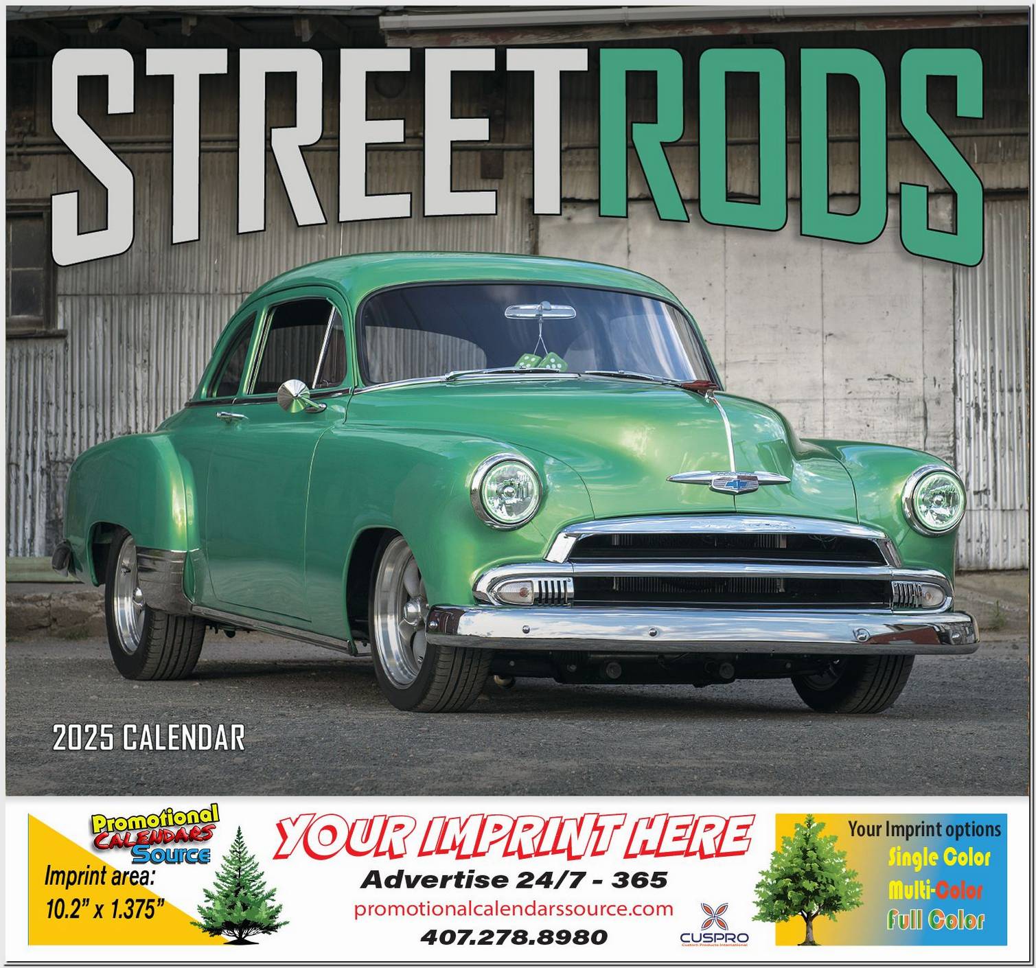 Street Rod Fever Promotional Calendar  Stapled