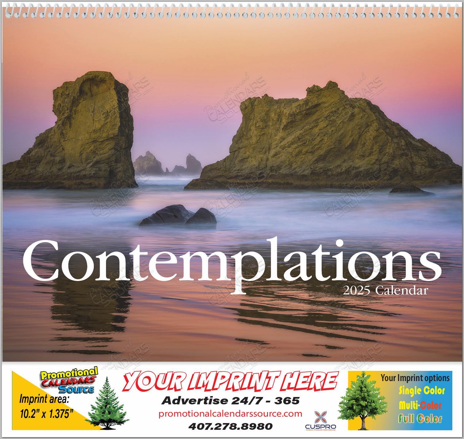 Contemplations Wall Calendar  - Spiral