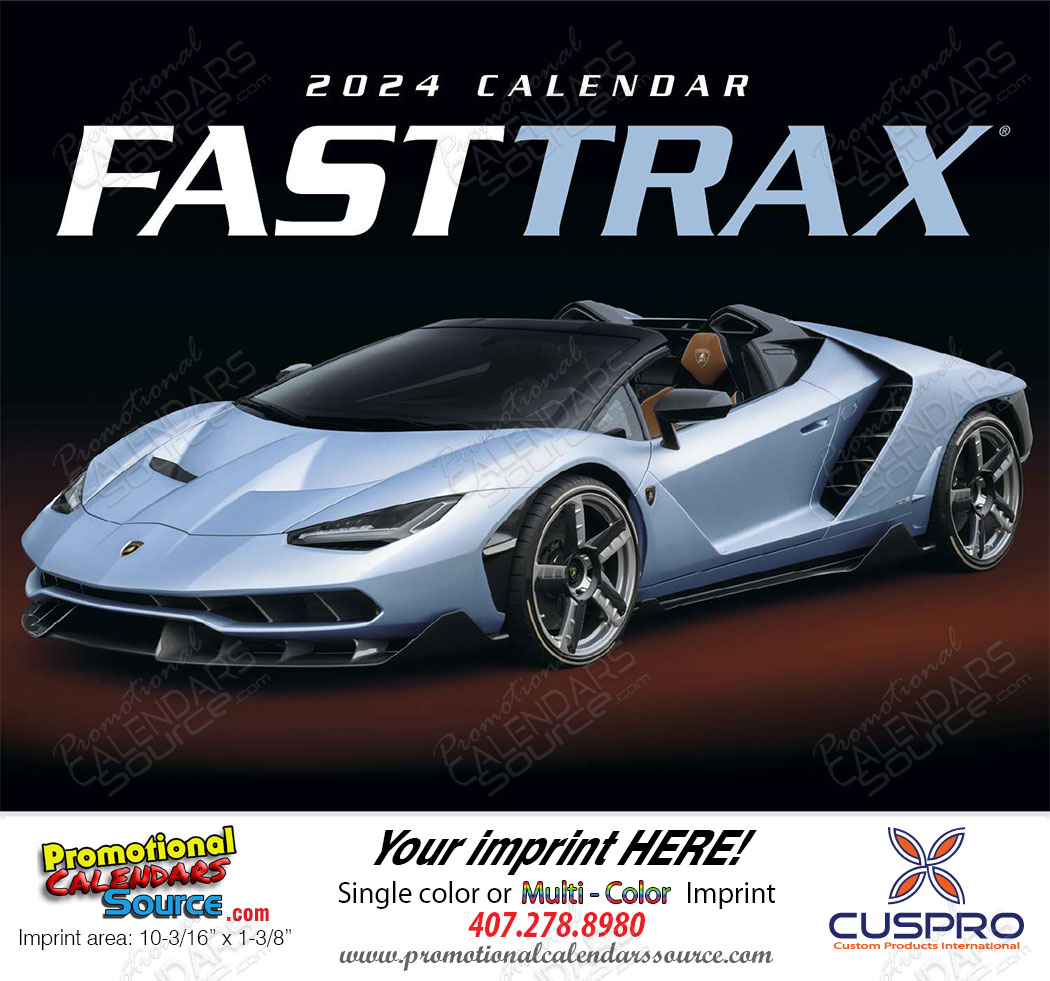 Fast Trax Promotional Cars Calendar  Stapled