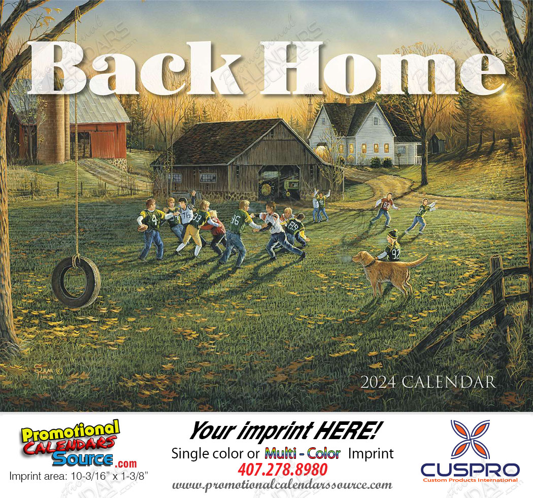 Back Home Promotional Calendar  Stapled