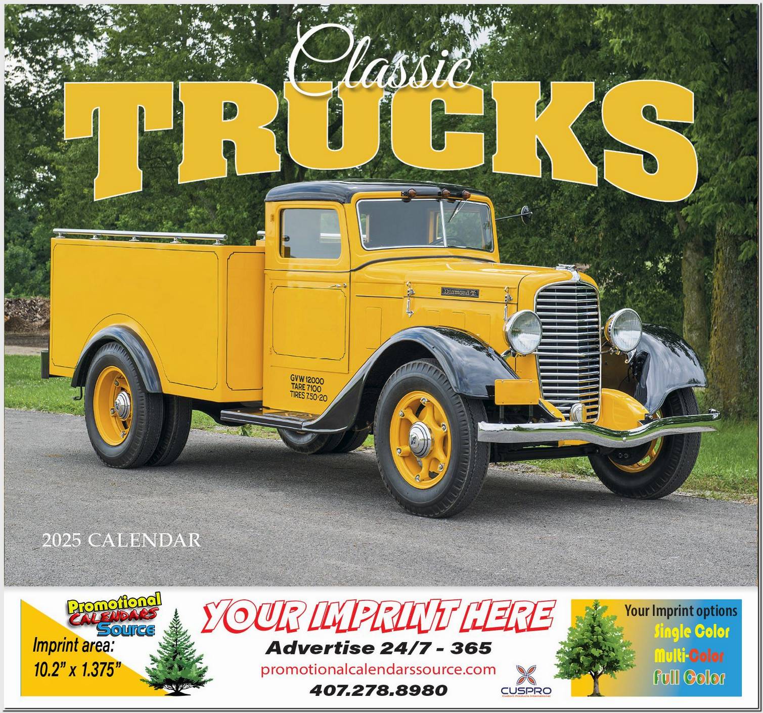 Classic Trucks Promotional Calendar  Stapled