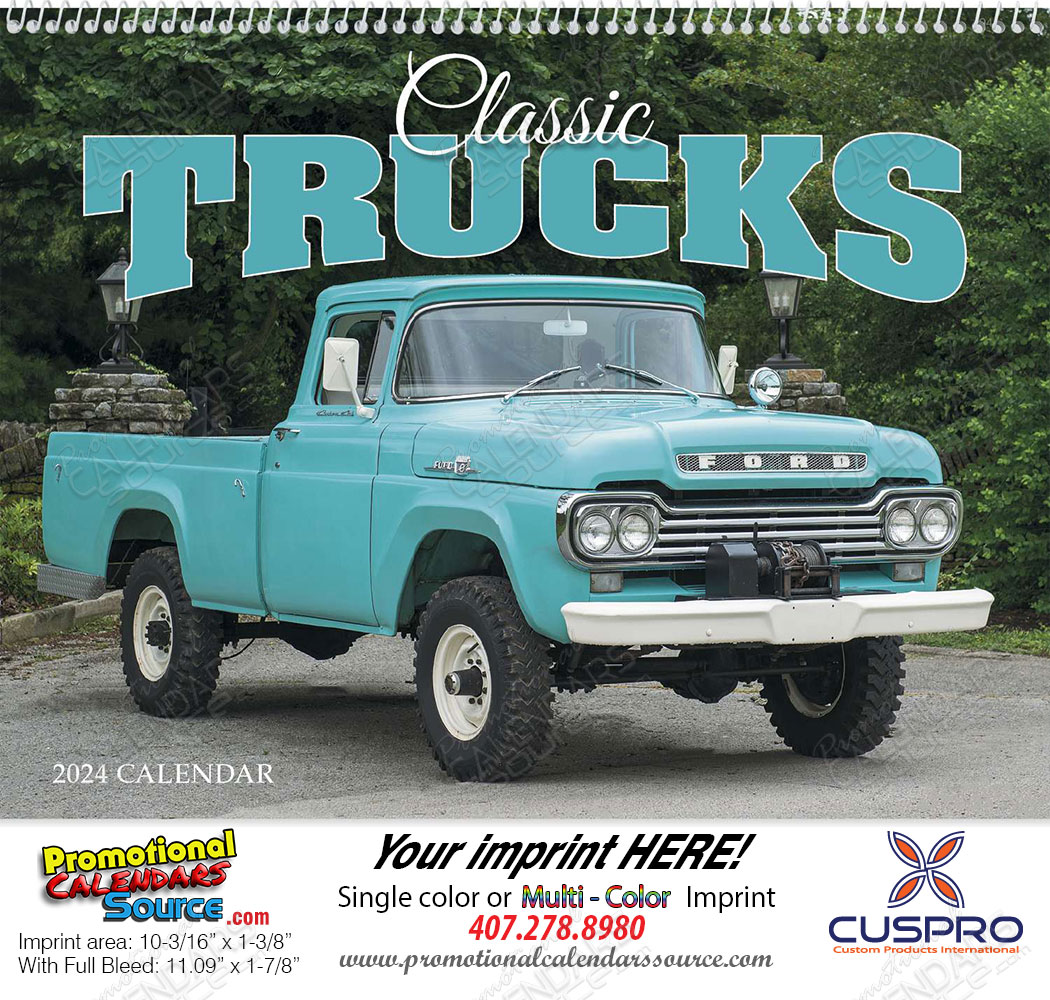 Classic Trucks Promotional Calendar  - Spiral