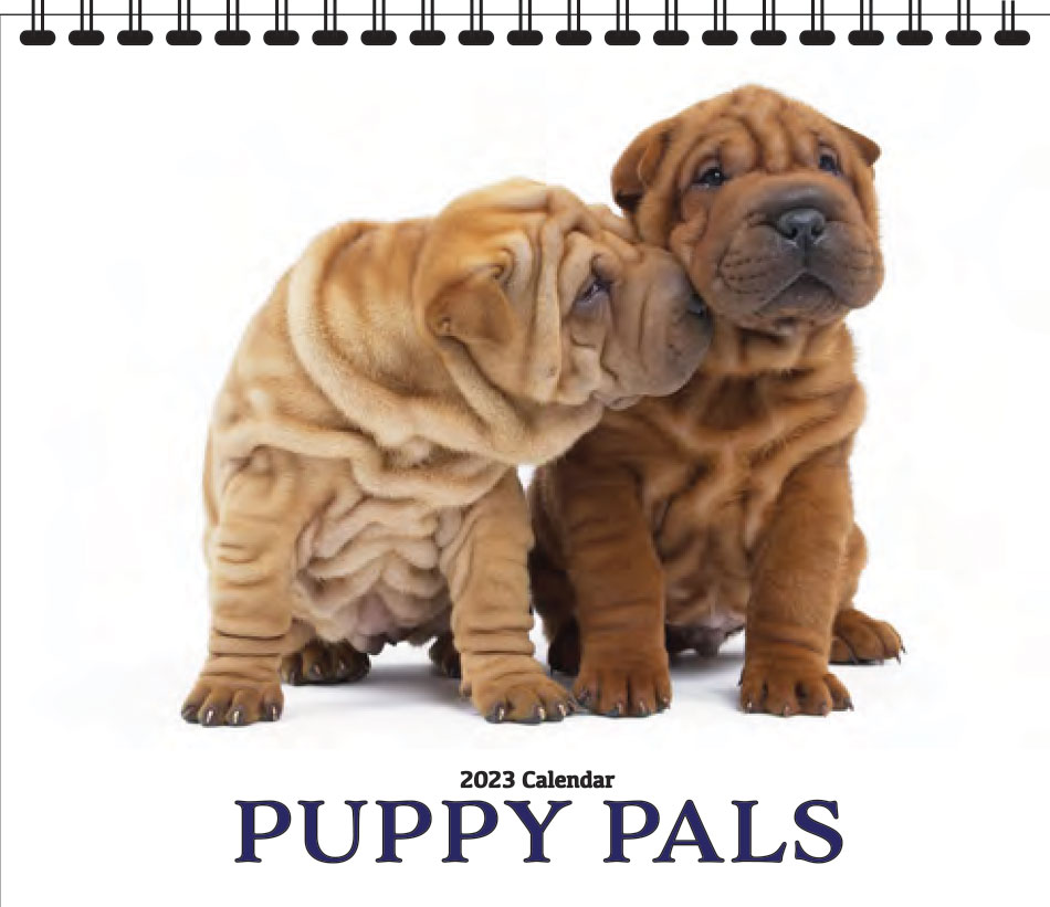 Puppy Pals Promotional Calendar, 13.5x24