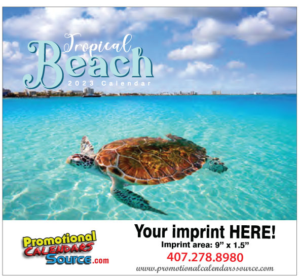 Tropical Beach Promotional Calendar 