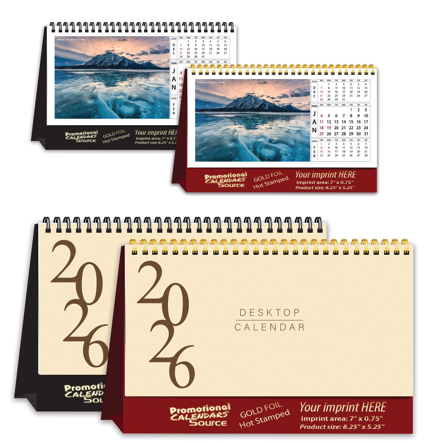 Around The World Scenic Desk Calendar, Size 8.25x5.25