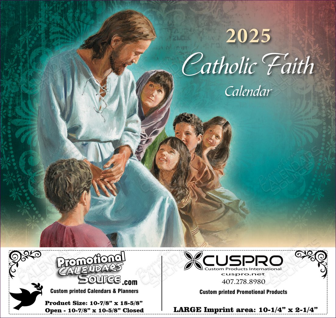 Catholic Faith Calendar with Funeral Preplanning insert option