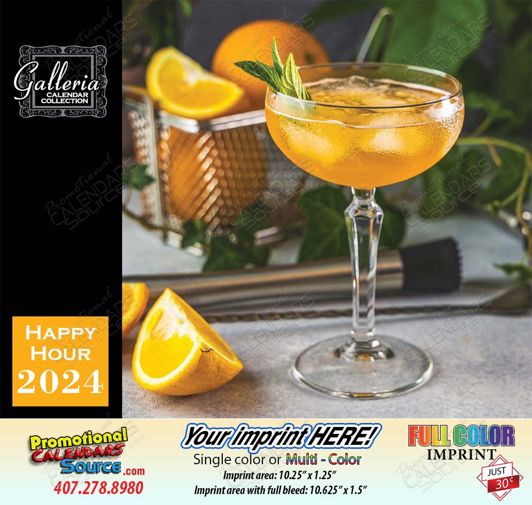 Happy Hour Cocktails Drinks Value Calendar
