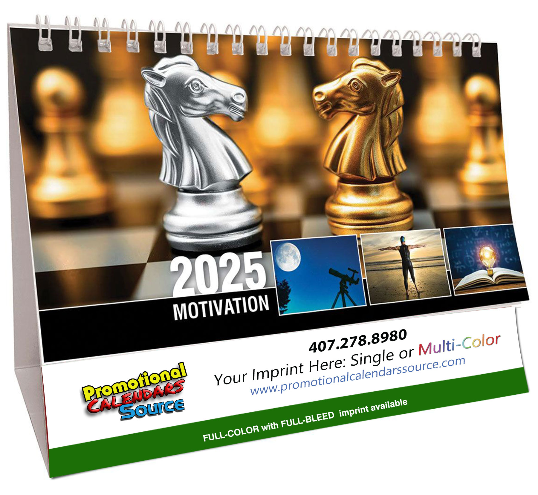 Promotional Motivation Tent Desk Calendar 2024