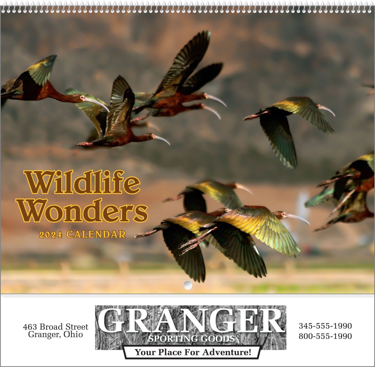 Wildlife Wonders 2024 Calendar, Spiral