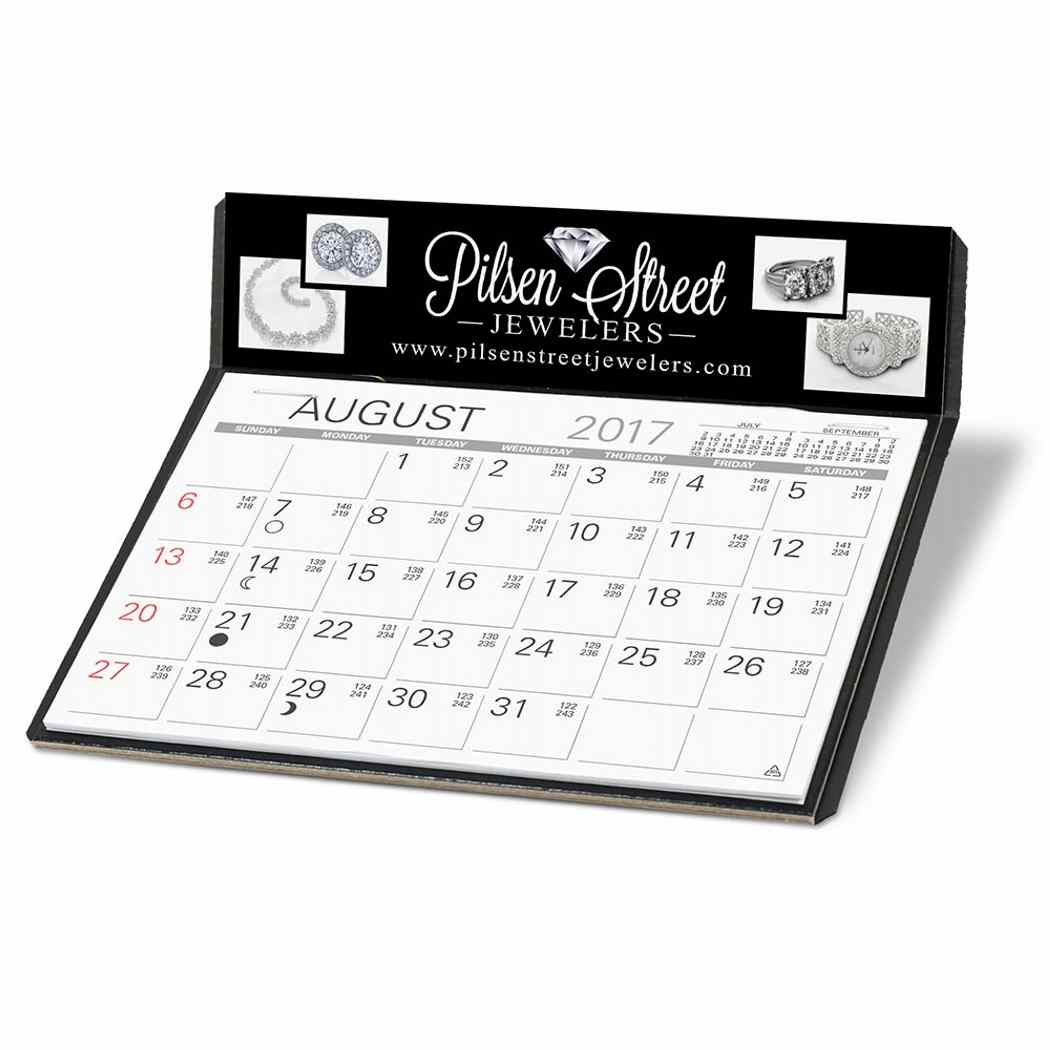 4-Color Advertising Copy Imprint Desk Calendar