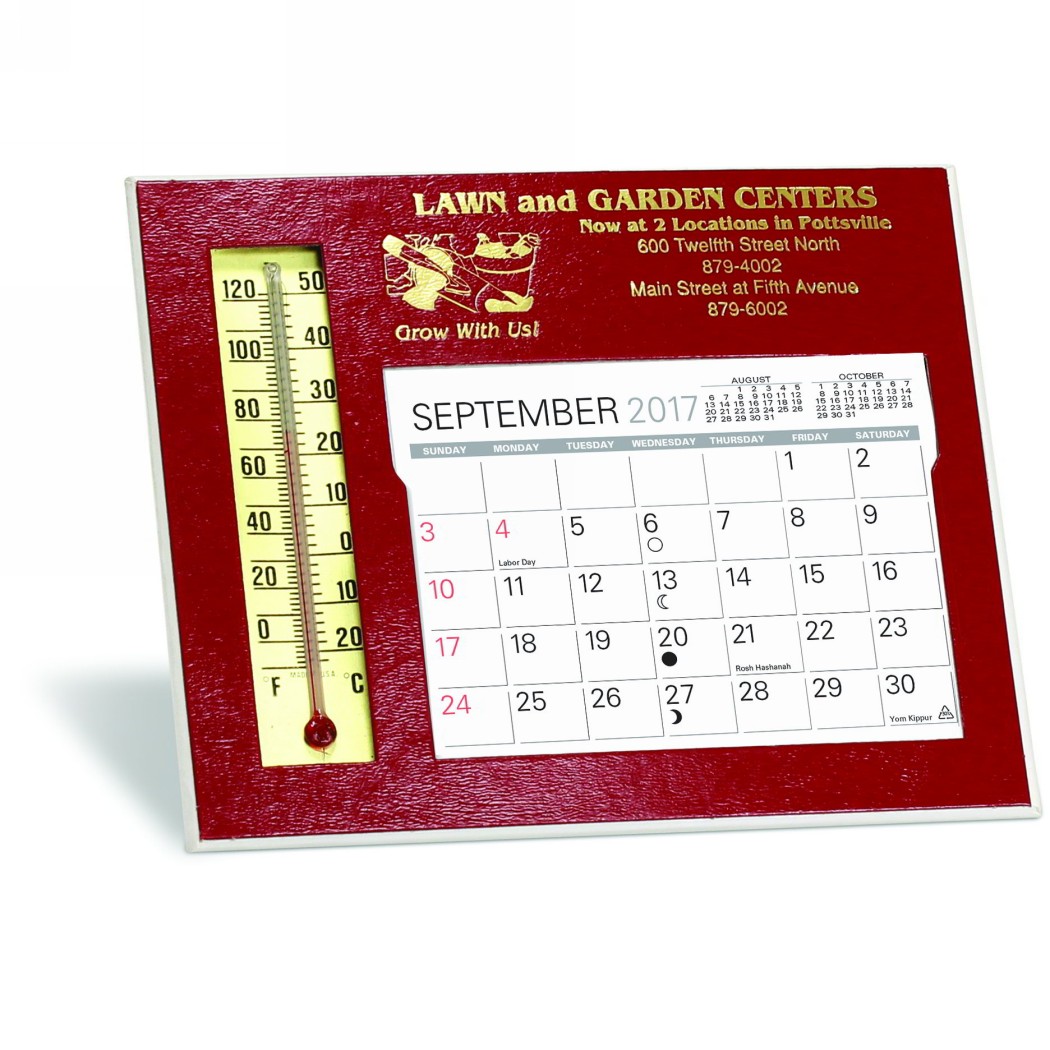 Emissary Desk Calendar w/ Thermometer