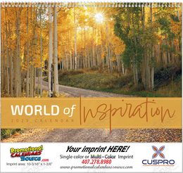 World of Inspiration with Bible Verses Calendar, , Spiral