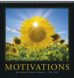 Motivations Promotional Calendar , UV Coated Calendar, Size 12x25