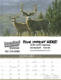 Wildlife Art by the Hautman Brothers Executive Large Calendar