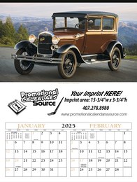 Antique Cars Large Promotional Calendar 