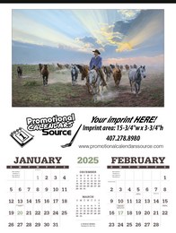 American West Art  Large Calendar