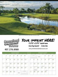 Executive Golf Promotional Calendar 