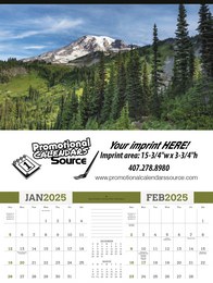 American Splendor 2 Month View Large Scenic Calendar