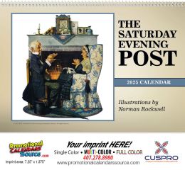 Pocket Wall Calendar The Saturday Evening Post, Size 8x13