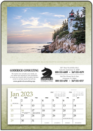 Single Pocket Promotional Calendar with Single Image