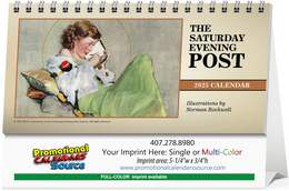 Norman Rockwell Desk Calendar – Customizable 12-Month Desk Calendar with Free Setup & Multi-Color Printing Options