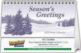 Econo Desk Promotional Calendar | Custom Double-Sided Tent Desk Calendar with Full-Color Options