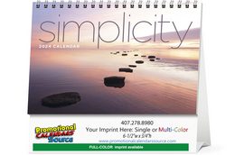 Simplicity Large Promotional Desk Calendar 