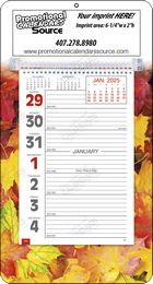 Big Numbers Weekly Memo Calendar  - Autumn Scene, 7x13