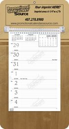 Promotional Weekly Memo Calendar  - Butcher Block