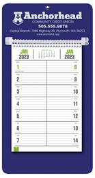 Bi-Weekly Promotional Memo Calendar - Blue
