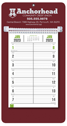Bi-Weekly Promotional Memo Calendar - Maroon
