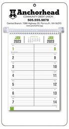 Bi-Weekly Promotional Memo Style Calendar - White