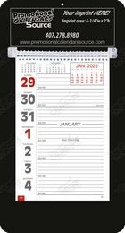 Promotional Big Numbers Weekly Memo Calendar  - Black