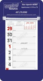 Promotional Big Numbers Weekly Memo Calendar  - Blue