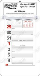 Promotional Big Numbers Weekly Memo Calendar  - White