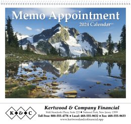Memo Appointment with Tip-On Picture Promotional Calendar 