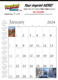 Decorator Memo Calendar White Background