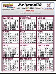 Big Numbers 12 Month View Commercial Calendar Size 22x29