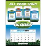 Custom Single Sheet Calendar w Stapled Grid, Size 22x29