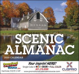 Scenic Almanac Promotional Calendar Size 10x19