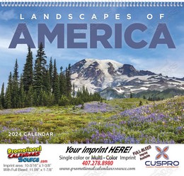 Landscapes of America Wall Calendar, Spiral